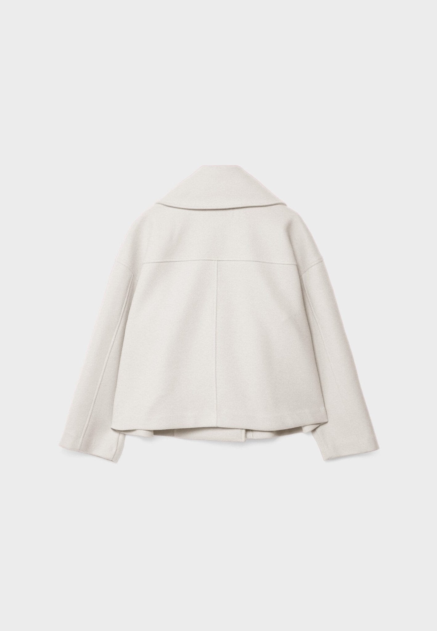 Manteau Court Ville Femme – Double Boutonnage – Col Large