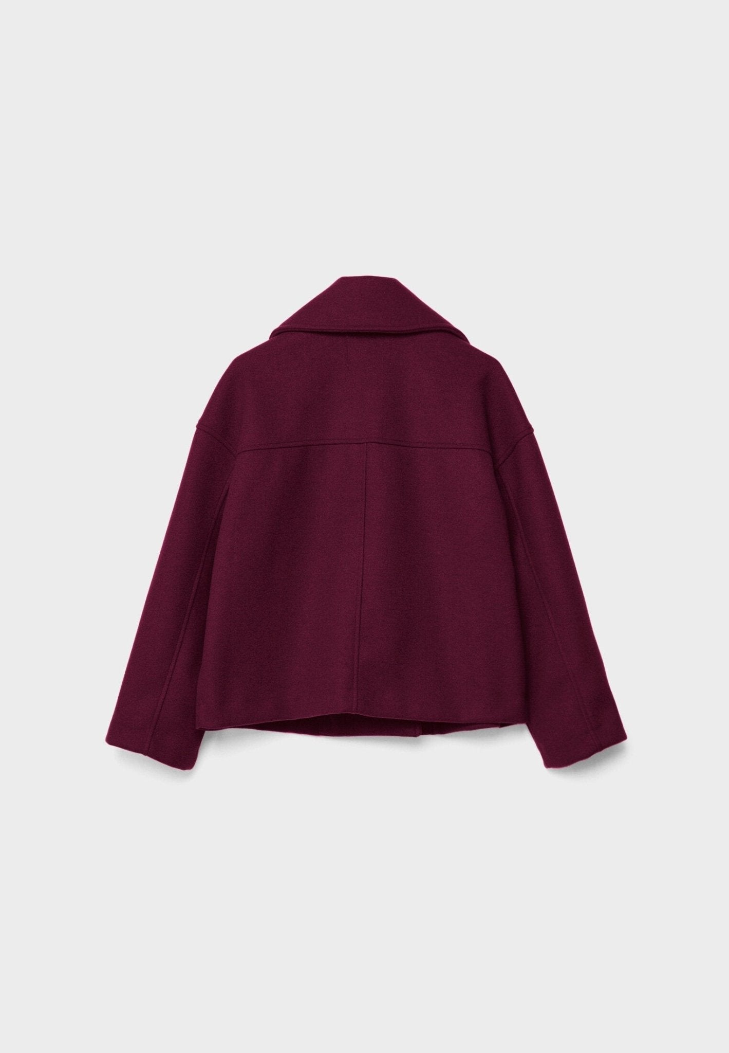 Manteau Court Ville Femme – Double Boutonnage – Col Large