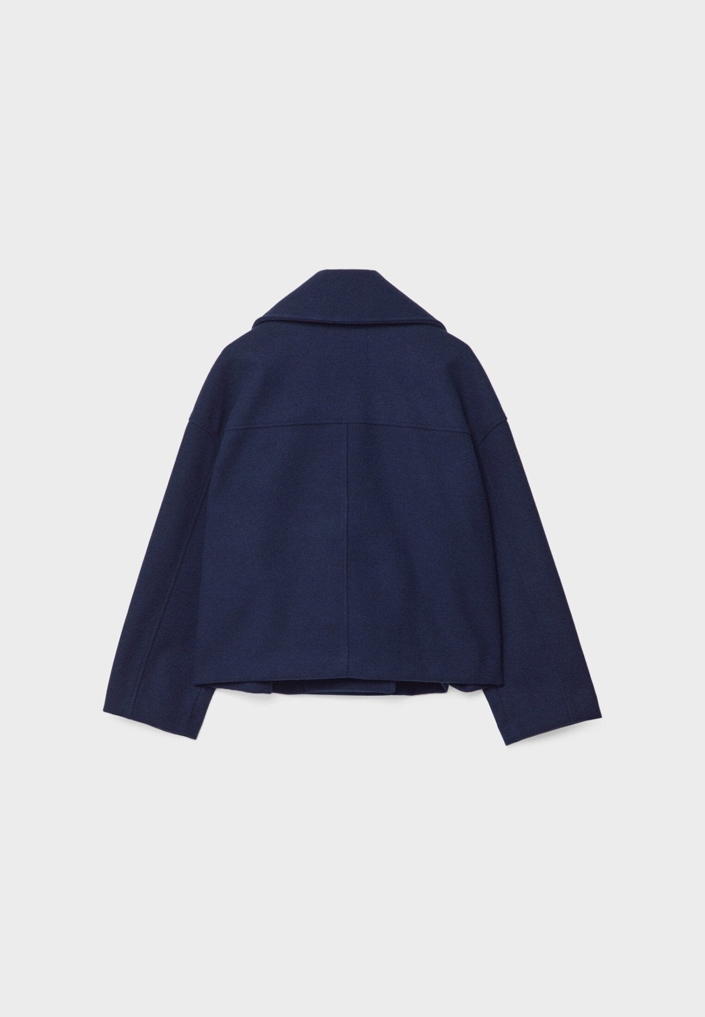 Manteau Court Ville Femme – Double Boutonnage – Col Large