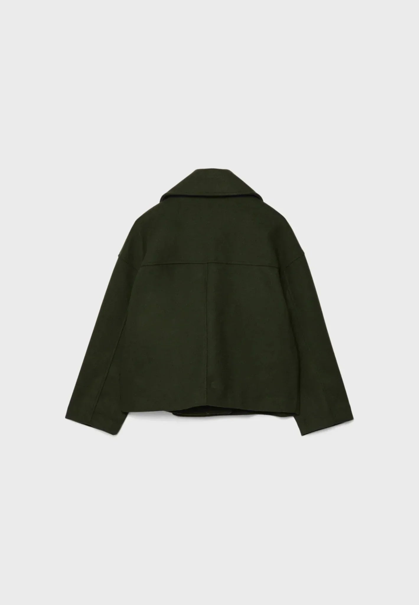 Manteau Court Ville Femme – Double Boutonnage – Col Large