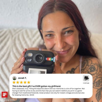 Appareil Photo Instantané Rétro Noir Blanc