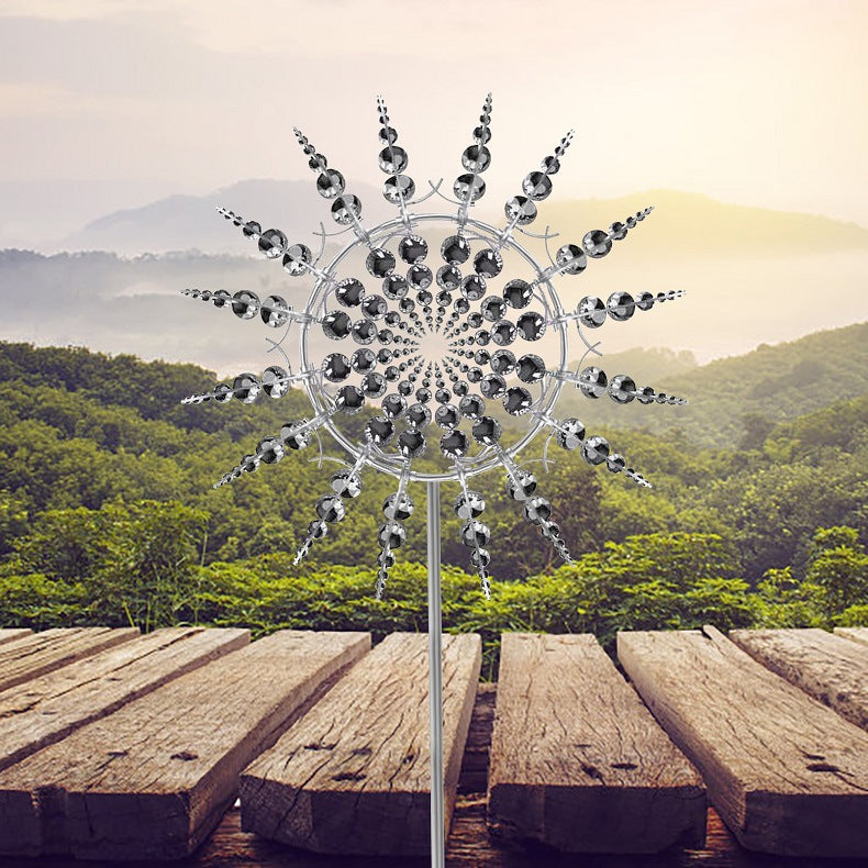 Éolienne Kinetic Métal Anti-Rouille Jardin